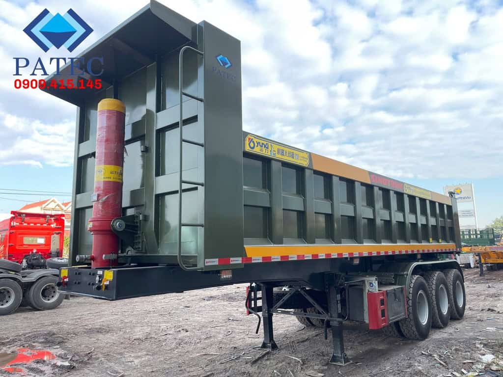 sơ mi rơ mooc ben vuông tự đổ Yunli